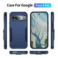 thumbnail image 7 of Decase for Google Pixel 10 /10 Pro Case, Shockproof Dual Layer Protective Heavy Duty Cell Phone Cover Rugged Military Hard PC + TPU Protection Bumper Tough, E, 7 of 7