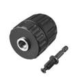 thumbnail image 2 of Unique Bargains 3/8inch Keyless Drill Chuck 3/8"-24UNF to Hold 0.8-10mm Bit w 3/8" Adapter, 2 of 4