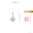 thumbnail image 3 of ANGARA Natural 0.16 Ct. Diamond Solitaire Pendant Necklace in 14K Yellow Gold for Women with 18 Inch Chain, 3 of 7