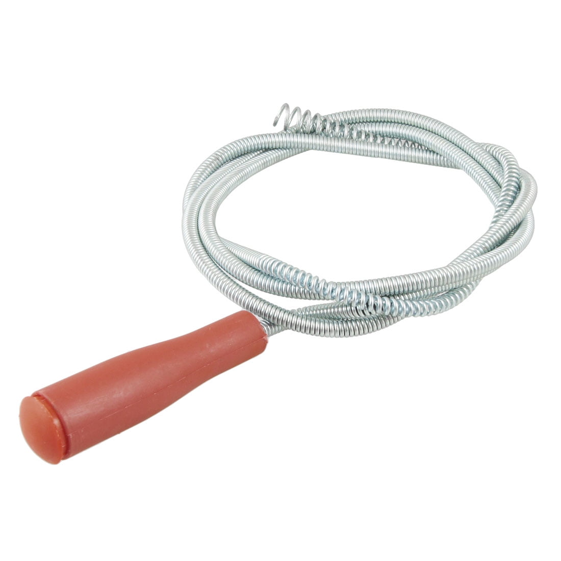 Red Grip Coiled Spring Sink Drain Pipe Cleaner Unblocker Tool 2.2