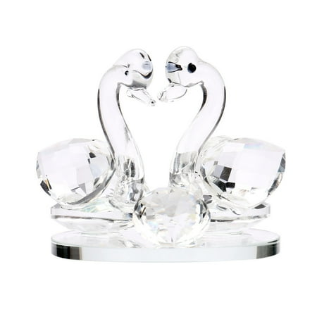- Tuscom Crystal Swan Wedding Decor Paperweight Figurine Gift Crafts Home Decor