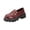 Wine, variant on Willtoo Loafers Platform for Women Faux Patent Leather Anti Slip Chunky Heels Loafers Casual Slip-On Dressy Shoes