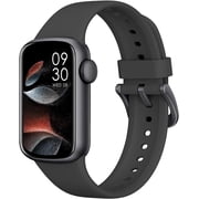 HooYok Smart Watch SH-B6 37mm Black Aluminum Case with Black Sport Band