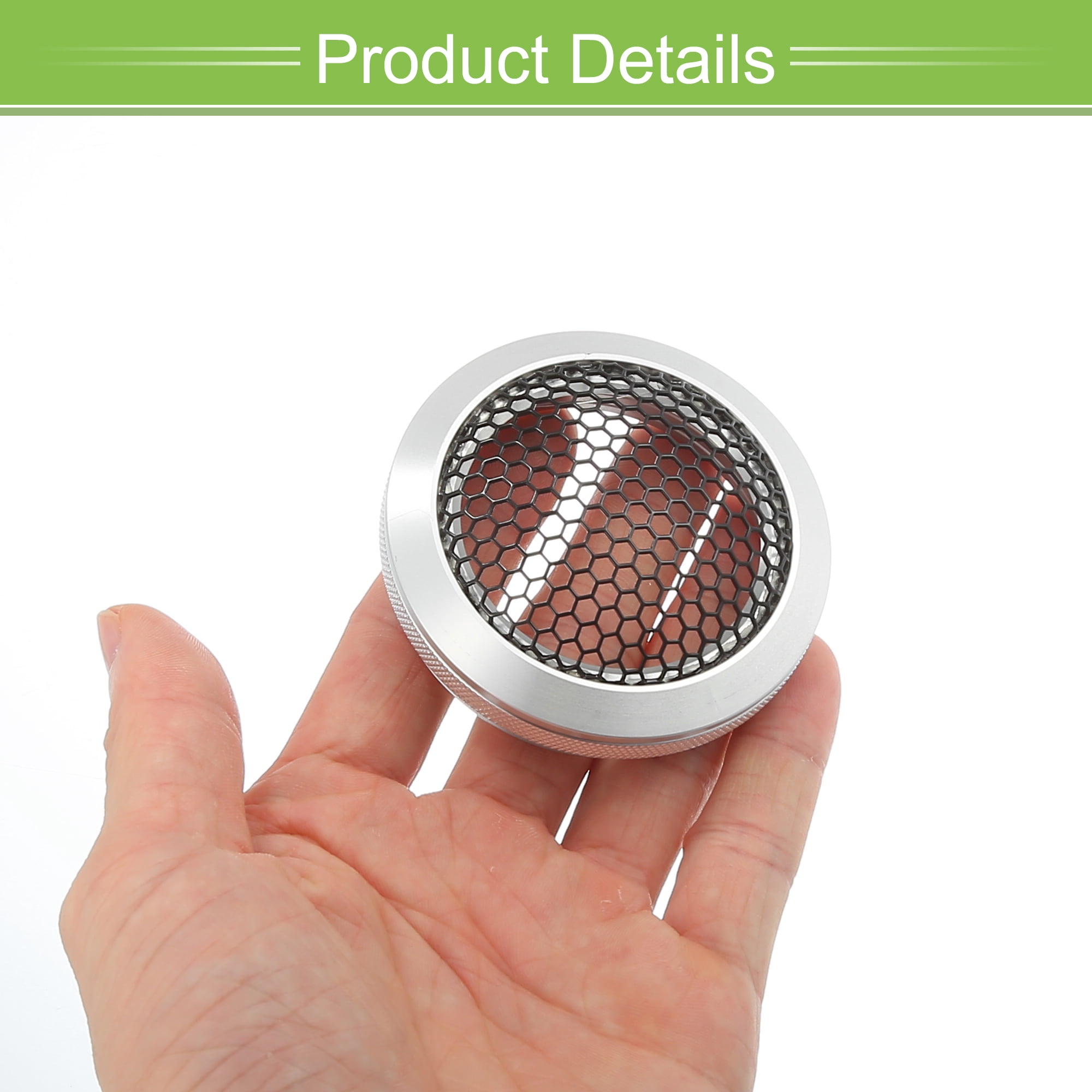 Unique Bargains 2 Inch Car Speaker Grills Cover Iron Aluminum Alloy Mesh Protector Case