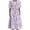 Purple, variant on IROINNID Summer Dresses for Women , Women Beach Knee Length Dresses with Round Neck and Short Sleeve Ruffled Floral Summer Outfits Dress