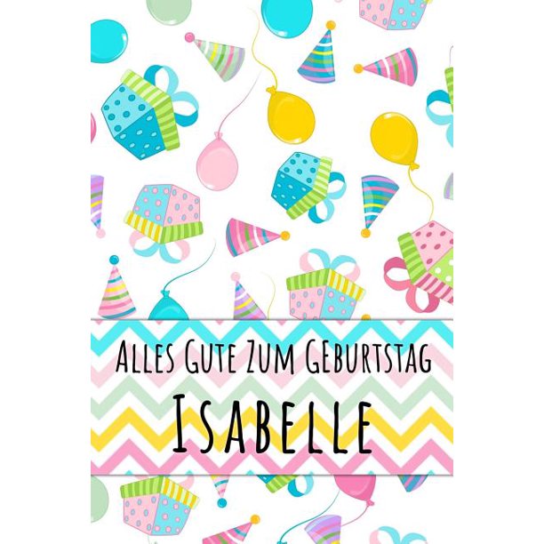 Alles Gute zum Geburtstag Isabelle Kariertes Notizbuch mit 5x5