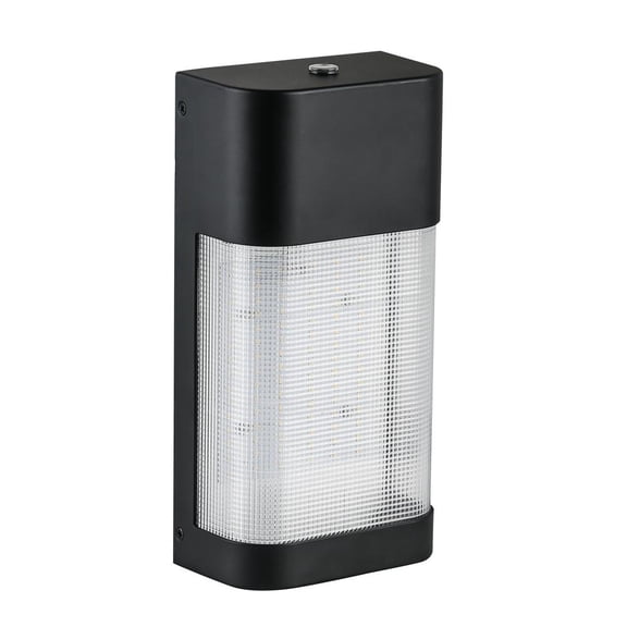 Commercial Elecctric 19-watt Black Outdoor Led Wall Pack Light W/ Dusk - Dawn