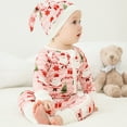 thumbnail image 5 of WIBACKER Newborn Viscose from Bamboo Sleeper 2-Way Zipper Christmas Pajamas for Baby Boys & Baby Girls Snug Fit One Piece, 5 of 9