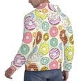 thumbnail image 3 of Hoodies for Men - Cartoon Donut Print Long Sleeve Comfrt Men'S Fashion Hoodies & Sweatshirts, Sweatshirts for Men Hoodies Pullover Clothing Clothes with Pouch, 3 of 7