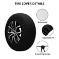 thumbnail image 2 of Rateoe Western Desert Skull Cowboy (2) Pattern Tire Cover Wheel Protectors Weatherproof Wheel Covers Universal Fit for Trailer Rv SUV Truck Camper Travel Trailers Accessories-, 2 of 6