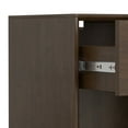 thumbnail image 7 of Simpli Home Banting SOLID HARDWOOD 20 inch Wide Industrial Mid Century Nightstand in Walnut Brown, 7 of 7