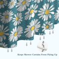 thumbnail image 6 of Blue Daisy Flower Floral Pattern Shower Curtain 84"x72" ,Bathroom Decorative Shower Curtains Set with 12 Hooks,Modern Waterproof Washable Shower Curtain, 6 of 6