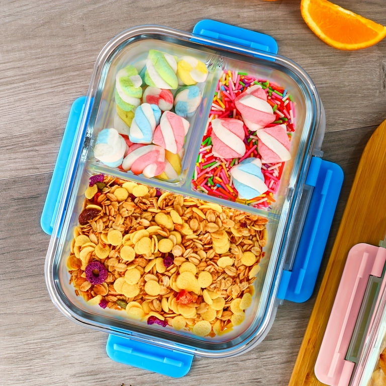 5-Pack Storage Containers BPA-Free Borosilicate Glass Food