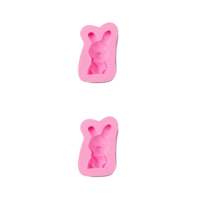 Molde de silicona de dibujos animados Billuyoard Rosa Tipo 1 2piezas