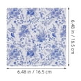 thumbnail image 2 of MLINS 100pcs Blue Floral Napkins Paper Napkins For Decoupage Paper Napkin Decorative Holiday Napkins Hotel Desktop Napkins Party Table Napkins, 2 of 7