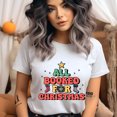 thumbnail image 2 of All Booked for Christmas T-Shirt | Funny Book Lover Holiday Graphic Tee, Black, Size XL, 2 of 6