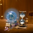 thumbnail image 7 of Qonioi LED Music Crystal Snow Ball with Hourglass, Vintage Tower Christmas Decoration, Desktop Ornament with 7 Songs, 7 of 7