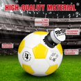 thumbnail image 3 of Balones de fútbol Sappy, tamaño 3, color amarillo y blanco con bomba, 2 unidades, 3 of 6