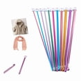 thumbnail image 6 of Tunisian Crochet Hooks Set 2-8 Mm Aluminum Afghan Crochet Hooks, 3.5-12 Mm Plastic Cable Weave Knitting Needle Set, 6 of 9
