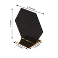 thumbnail image 2 of BalsaCircle 5 Pieces 5" Hexagon Table Numbers Sign Holders Acrylic Stands Party Accessories, 2 of 8