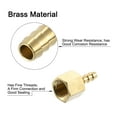 thumbnail image 4 of Uxcell 2 Pack Brass Hose Barb Fitting, 3/16" Bard x 1/4" NPT Female Hose Connector, 4 of 6