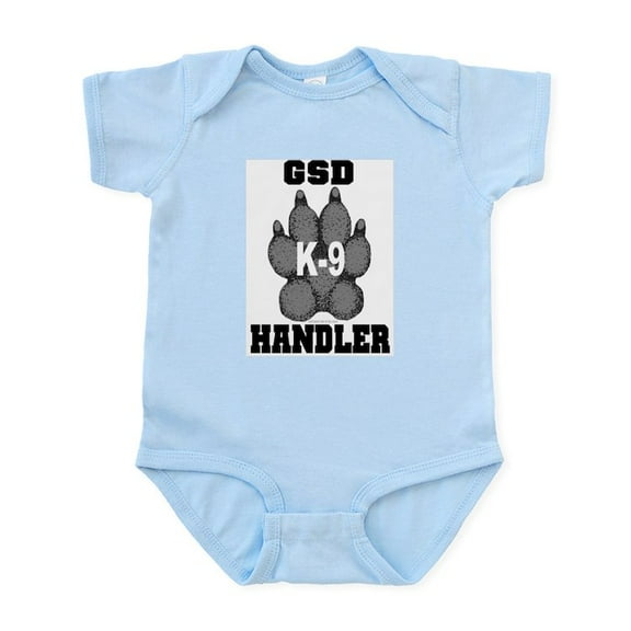 CafePress - GSD K9 Handler Infant Creeper - Baby Light Bodysuit, Size Newborn - 24 Months