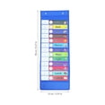 thumbnail image 3 of Weiweiguan 1pc Creative Calendar Hanging Bag Wall Schedule Hanging Pouch Decor with Parts, 3 of 7