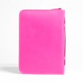 thumbnail image 4 of Filled With Joy Psalm Daisy Floral Hot Pink Large Faux Leather Bible Cover, 4 of 11