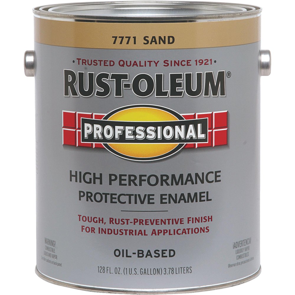 RUSTOLEUM PROFESSIONAL 7771402 Protective Enamel, Gloss, Sand, 1 gal