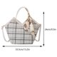 thumbnail image 1 of Bolso con asa superior para mujer, bolso de hombro, bolso de mano, bolso cruzado con cremallera (blanco), 1 of 8
