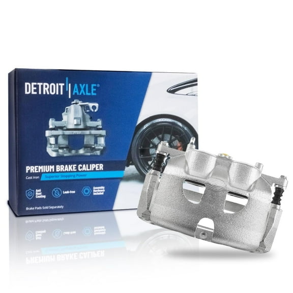 Detroit Axle - Front Left Brake Caliper for Ford 2012-2020 F-150, 2011-2013 2015-2017 Lobo, Driver Side Brake Caliper with Bracket 2016 Replacement
