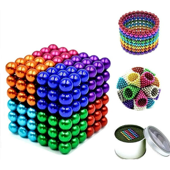 216pcs 5mm Magique Blocs Enfants Jouet d'Éducation Précoce, un Grand Cadeau pour les Adultes et les Enfants, 8 Couleurs, Kai