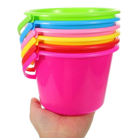LEORX Beach Must Haves Beach Pails Vivid Colors 12Pcs