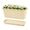 White, variant on Wavy Edge Plastic Flower Pot, 11.8 x 5.5in Rectangular Vegetable Planting Box, Decorative Garden Flower Trough, Modern Balcony Planter Container White