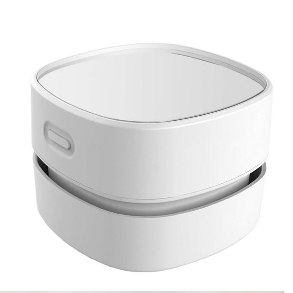 ODISTAR - Aspiradora de computadora, mini barredora de polvo de mesa, ahorro de energía con función de apagado automático, alta resistencia hasta 400 minutos, sin cable y giratorio de 360º para