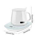 thumbnail image 3 of Coffee Mug Warmer with Cup, USB Digital Display Smart Cup Warmer for Heating Coffee, Beverage, Milk, Tea and Hot Chocolate (White), 3 of 6