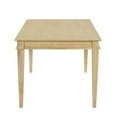 thumbnail image 3 of Martha Stewart Bella Farmhouse Solid Wood Parsons Dining Table in Natural, 3 of 9
