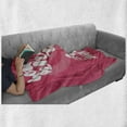 thumbnail image 6 of Saying Soft Flannel Fleece Blanket, You Can Change the World Girl Female Empowerment Feminist Text on Pink, Cozy Plush for Indoor and Outdoor Use, 70" x 90", Hot Pink Coral and White, by Ambesonne, 6 of 6
