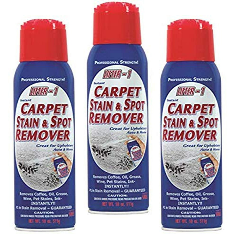 LIFTER1 Carpet Stain & Spot Remover 3 Pack for Tough Stains Such as
