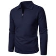 thumbnail image 4 of XIYON Mens Golf Shirt Men's Fashion Casual Pullover With Ribbing Edge Comfortable Classic Golf Shirts For Men, 4 of 5