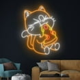 thumbnail image 3 of Handmadetneonsign Pizza Cat Neon Sign, Pet Cat Wall Art Decor, Pizza Restaurant Wall Decor, Pet Decor, 3 of 4