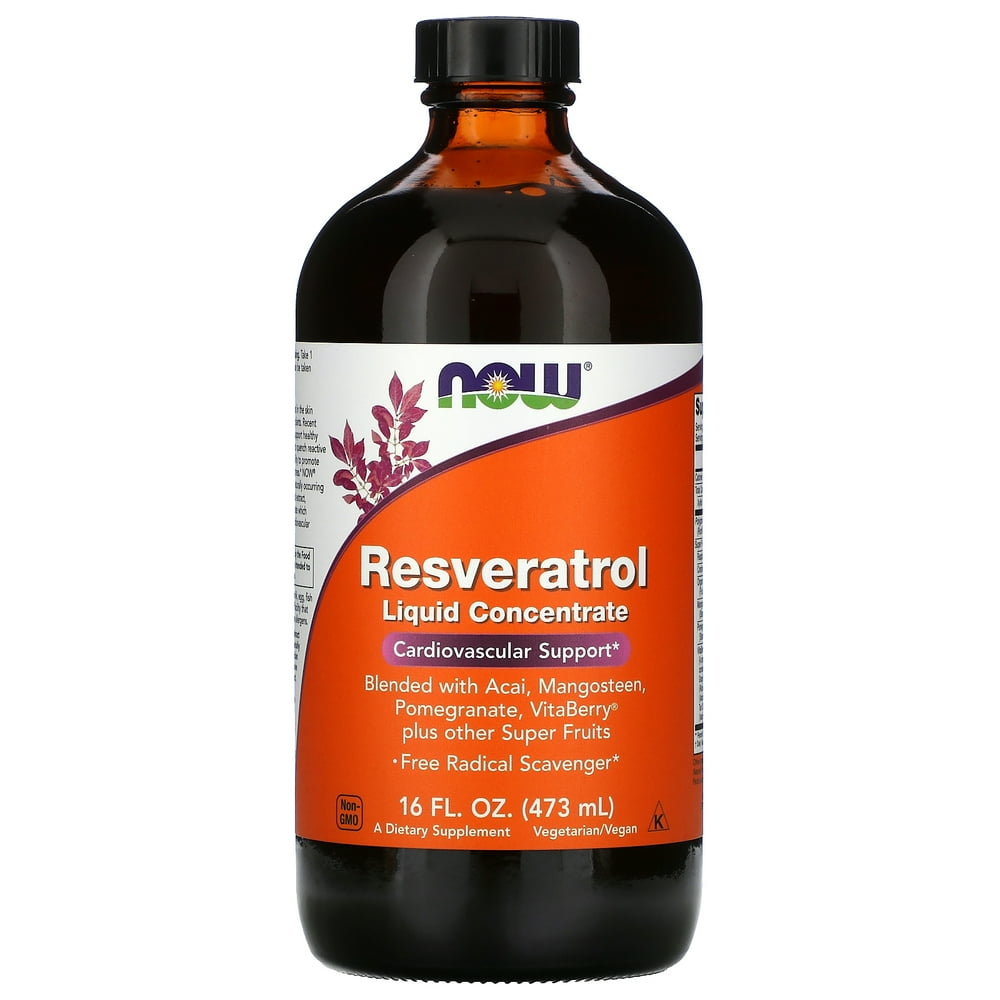 NOW Foods Natural Resveratrol Liquid Concentrate 16 fl. oz