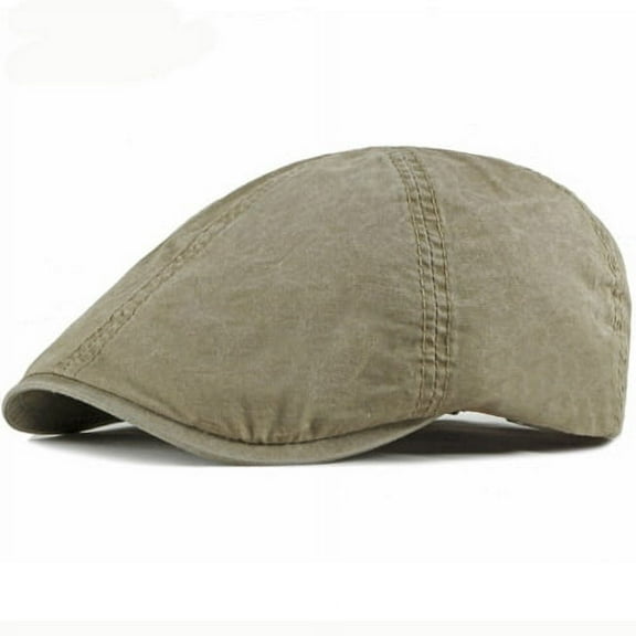 SikaFu Vintage Men Cap Women Solid Plain Newsboy Cap Sun Hat Spring Summer Panel Ivy Flat Cap Cotton Beret Men Women Beret Cap