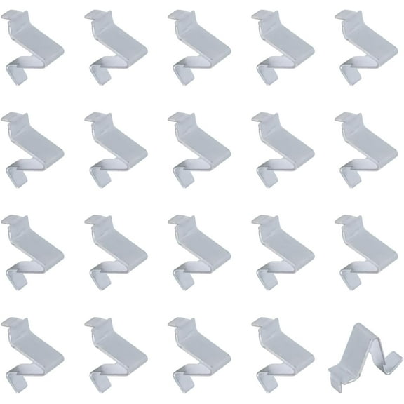 S Shape Shelf Clips Bracket, 20 PCS Shelf Support Clips Adjustable Steel Pilaster Shelf Support Clip for Husky Garage Inside Storage Cabinet