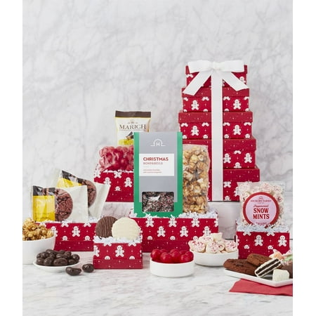 From You Flowers - Merry Gingerbread Men Gift Tower for Christmas, Holiday, Winter