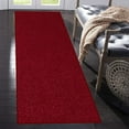 thumbnail image 2 of Home Queen Solid Beige Color Custom Size Runner Area Rugs Burgundy - 2' x 12', 2 of 2