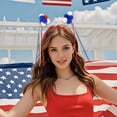 thumbnail image 4 of Independence Day Hair Bands Party Decorations Colour Stripe Headbands Flag Headbands, 4 of 6