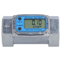 Brrnoo Digital Turbine Meter, Electronic Digital Fuel Liquid Water Gas Oil Flowmeter 2in 2.3V3.3V LLW50