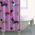 thumbnail image 4 of Colorful Funny Dachshund Shower Curtain 36"x72" ,Bathroom Decorative Shower Curtains Set with 12 Hooks,Modern Waterproof Washable Shower Curtain, 4 of 6