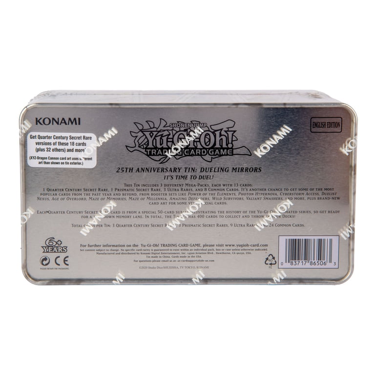 yugioh dueling mirrors card prices Yu-Gi-Oh! 25th Anniversary 1st Edition Tin: Dueling Mirrors Pack – A & C  Games